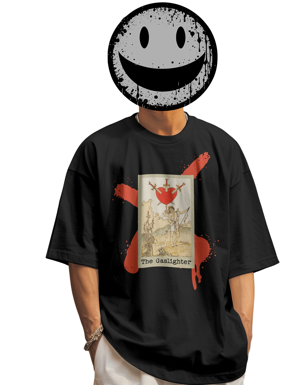 Tarot Card Gaslighter T-Shirt – Dark Humor Gaslighter Aesthetic Tee