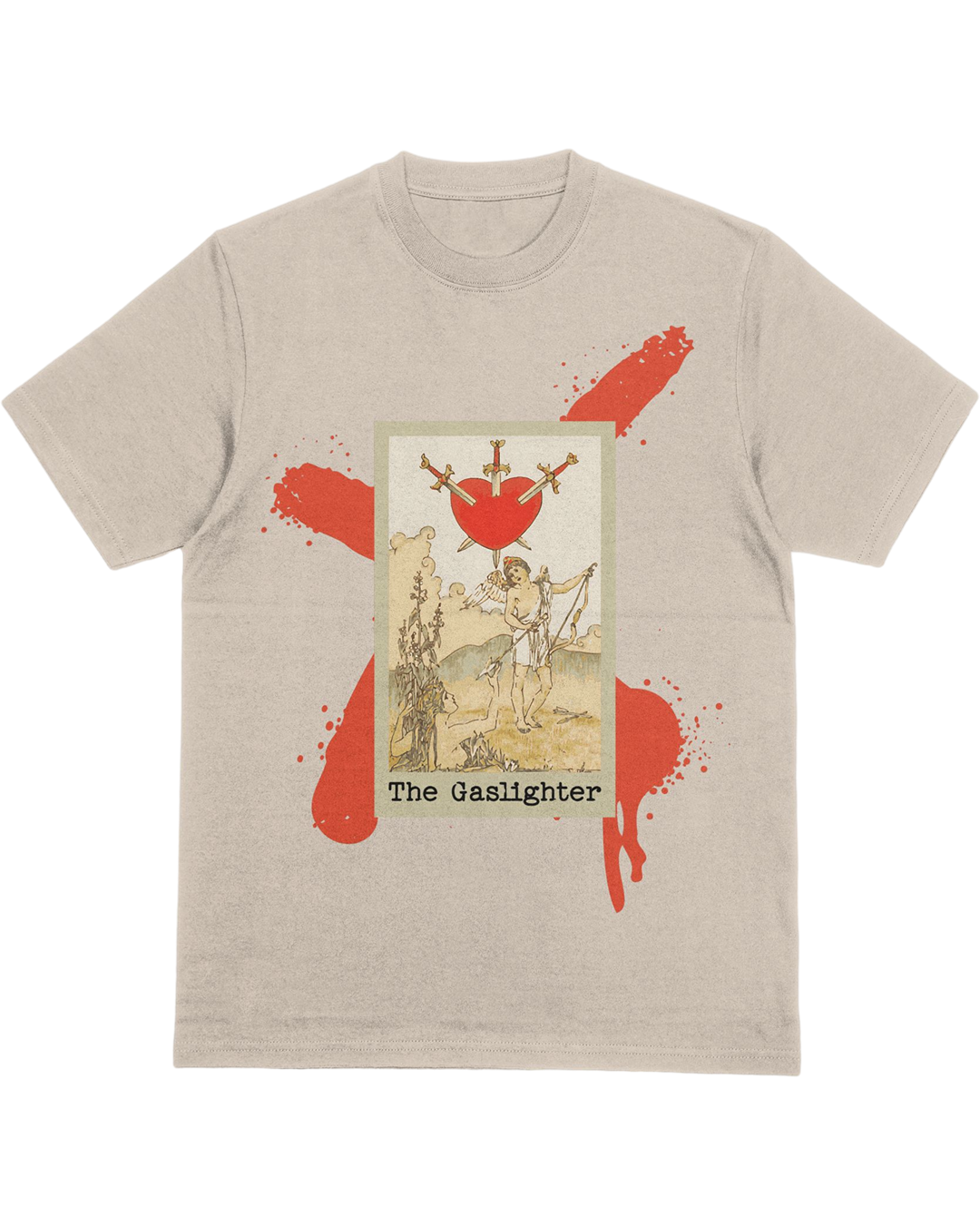 Tarot Card Gaslighter T-Shirt – Dark Humor Gaslighter Aesthetic Tee