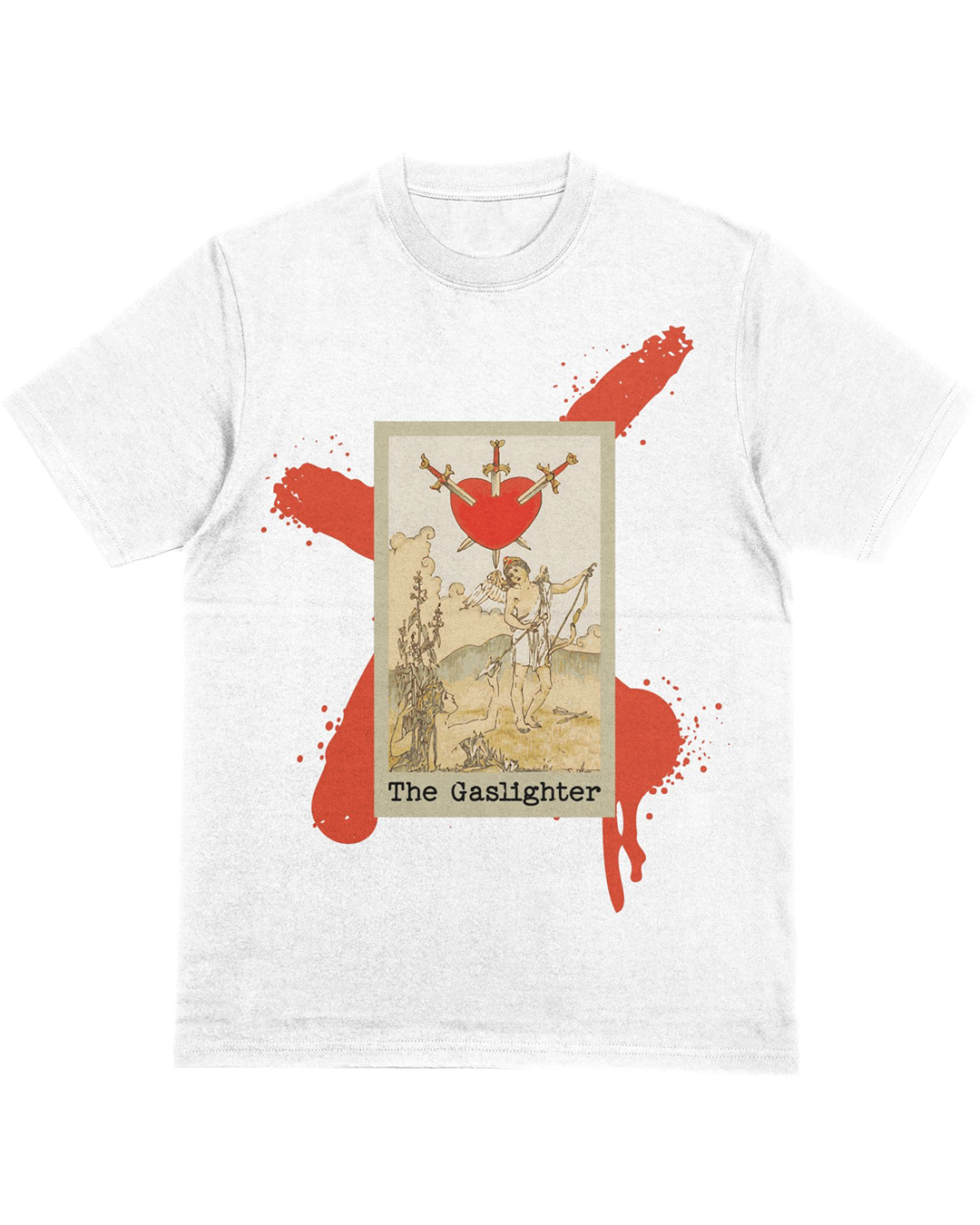 Tarot Card Gaslighter T-Shirt – Dark Humor Gaslighter Aesthetic Tee