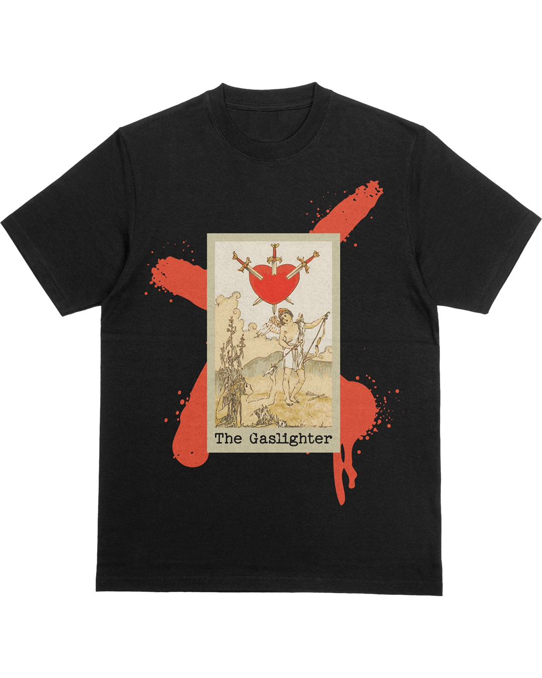 Tarot Card Gaslighter T-Shirt – Dark Humor Gaslighter Aesthetic Tee