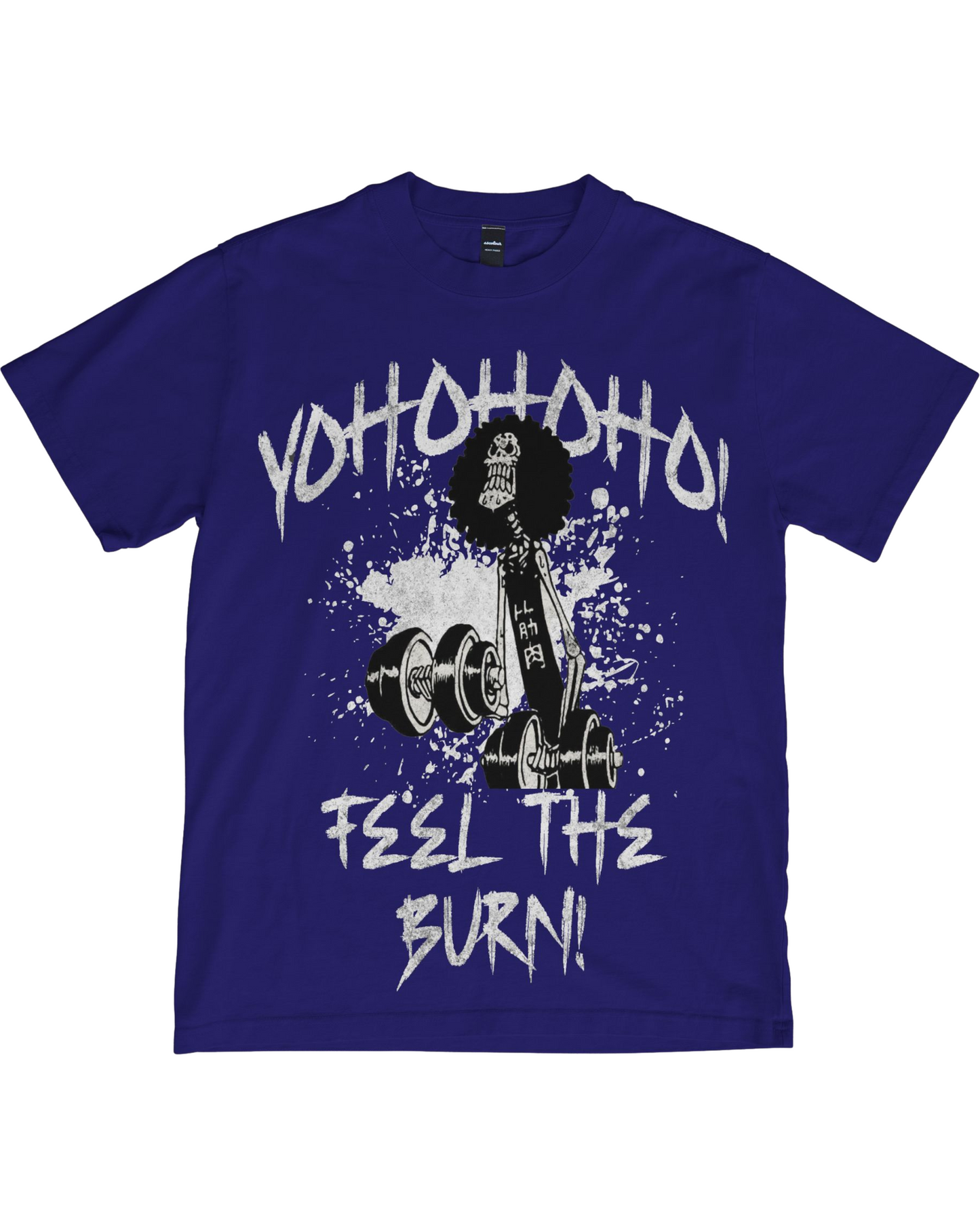 Yohohoho! Feel The Burn – Brook’s Gym Tee - Anime Gym Shirt - Funny Gym Shirt - Anime Fitness - Workout Tee