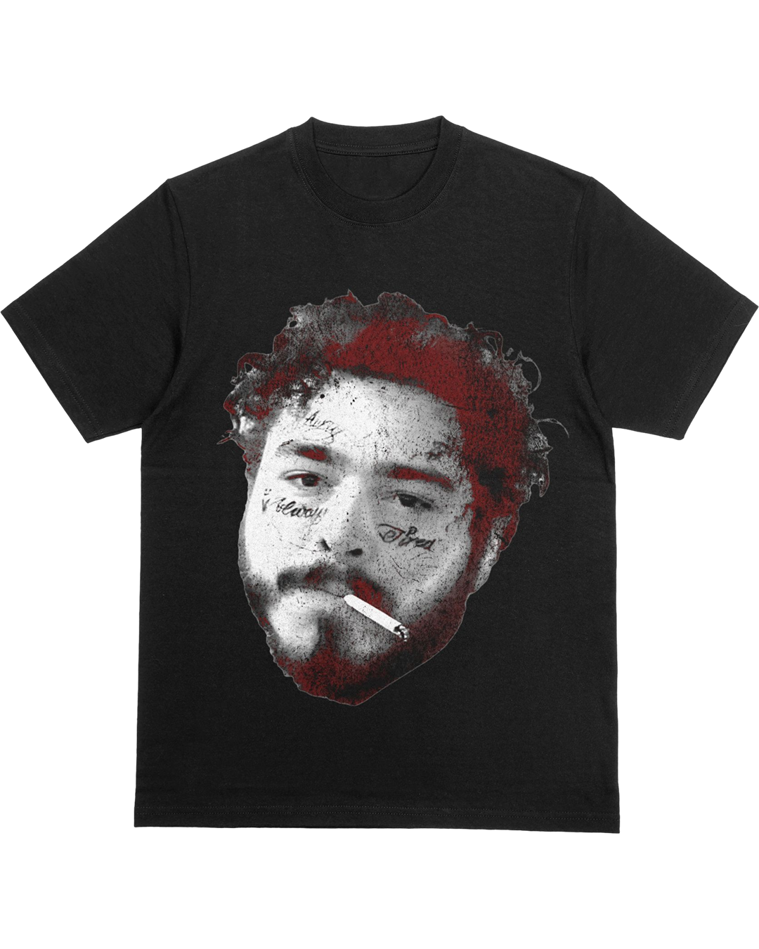Post Puff Tee - Big Face of P Malone – Graphic Streetwear T-Shirt