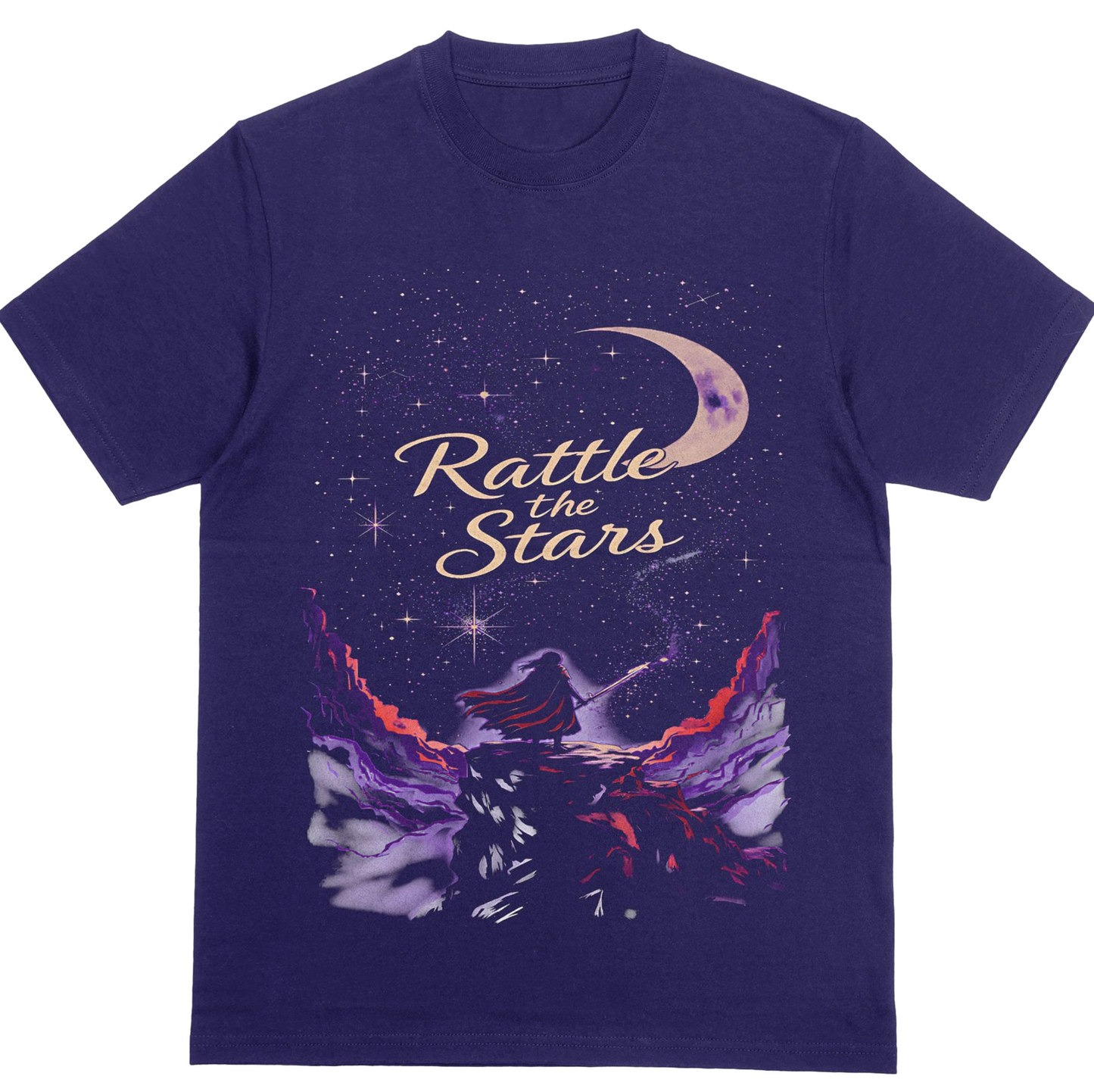 Rattle the Stars Shirt | Throne of Glass Inspired Tee | Celaena Sardothien Shirt | Celestial Galaxy Bookish T-Shirt