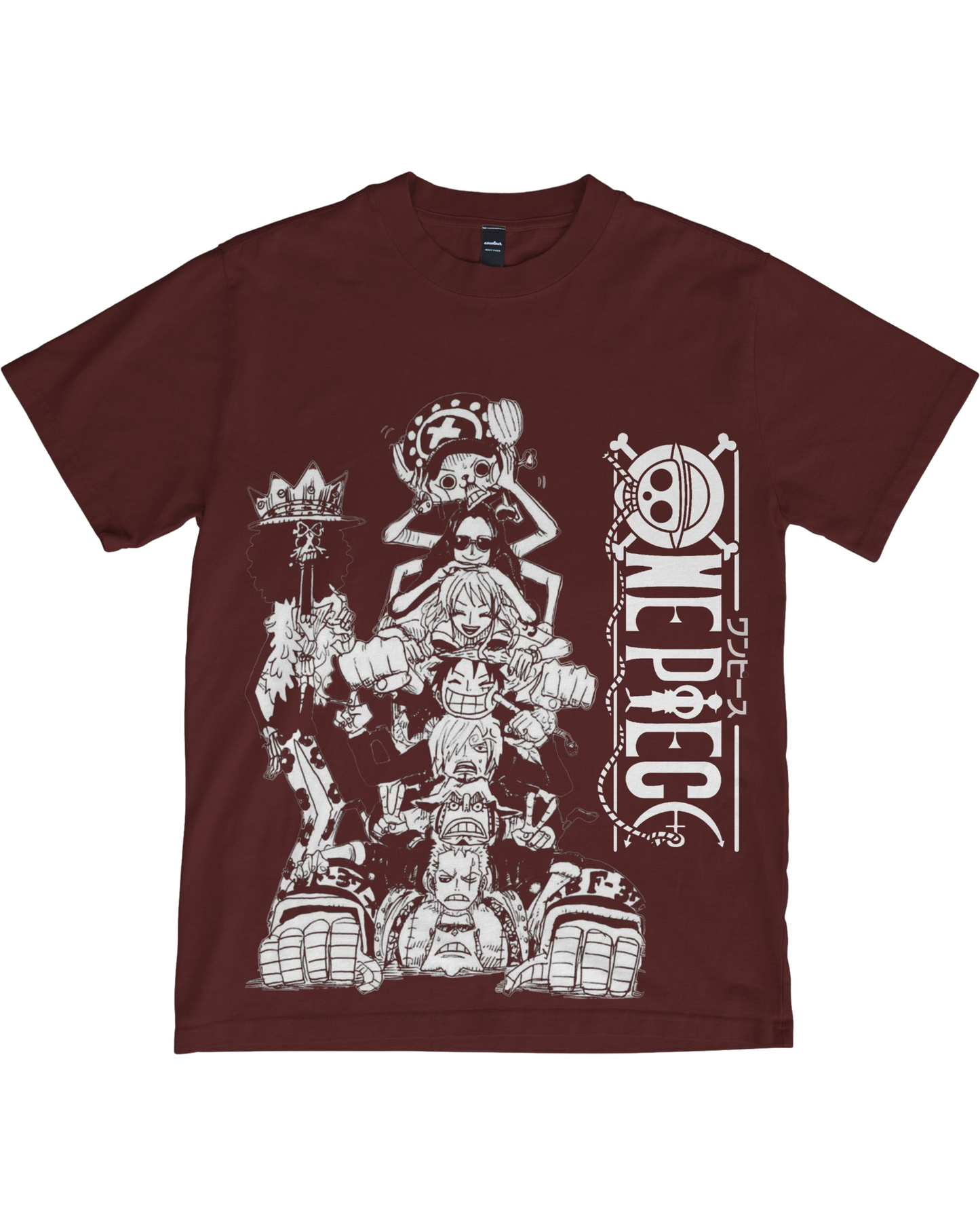 Straw Hat Crew Anime T-Shirt | Oversized Front Graphic Anime Graphic Tee - Anime Fan Gift - Unisex Anime Shirt
