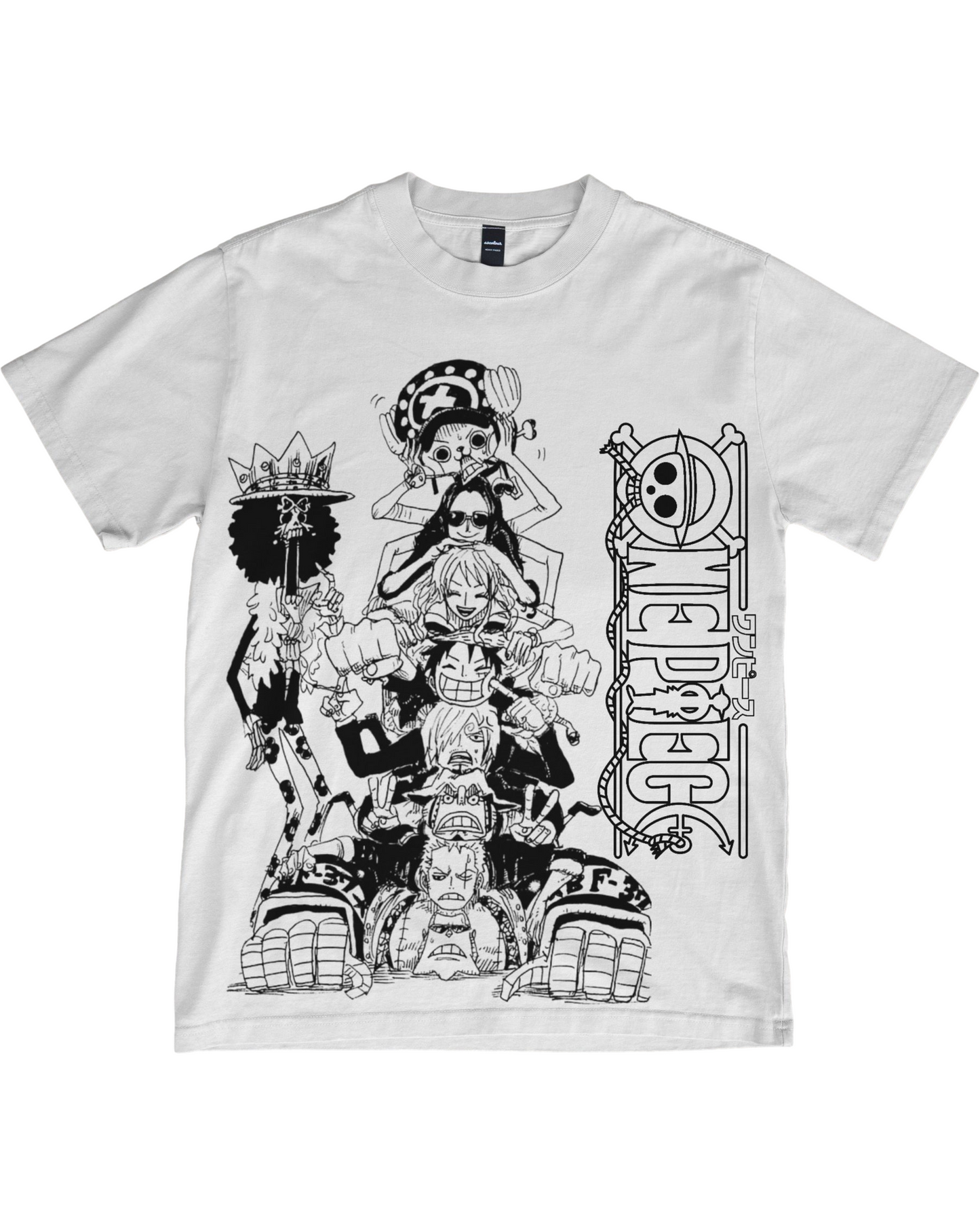 Straw Hat Crew Anime T-Shirt | Oversized Front Graphic Anime Graphic Tee - Anime Fan Gift - Unisex Anime Shirt