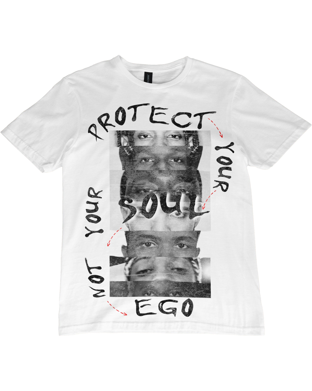 Protect Your Soul Not Your Ego T-Shirt – Rap Icons Eyes Graphic Tee
