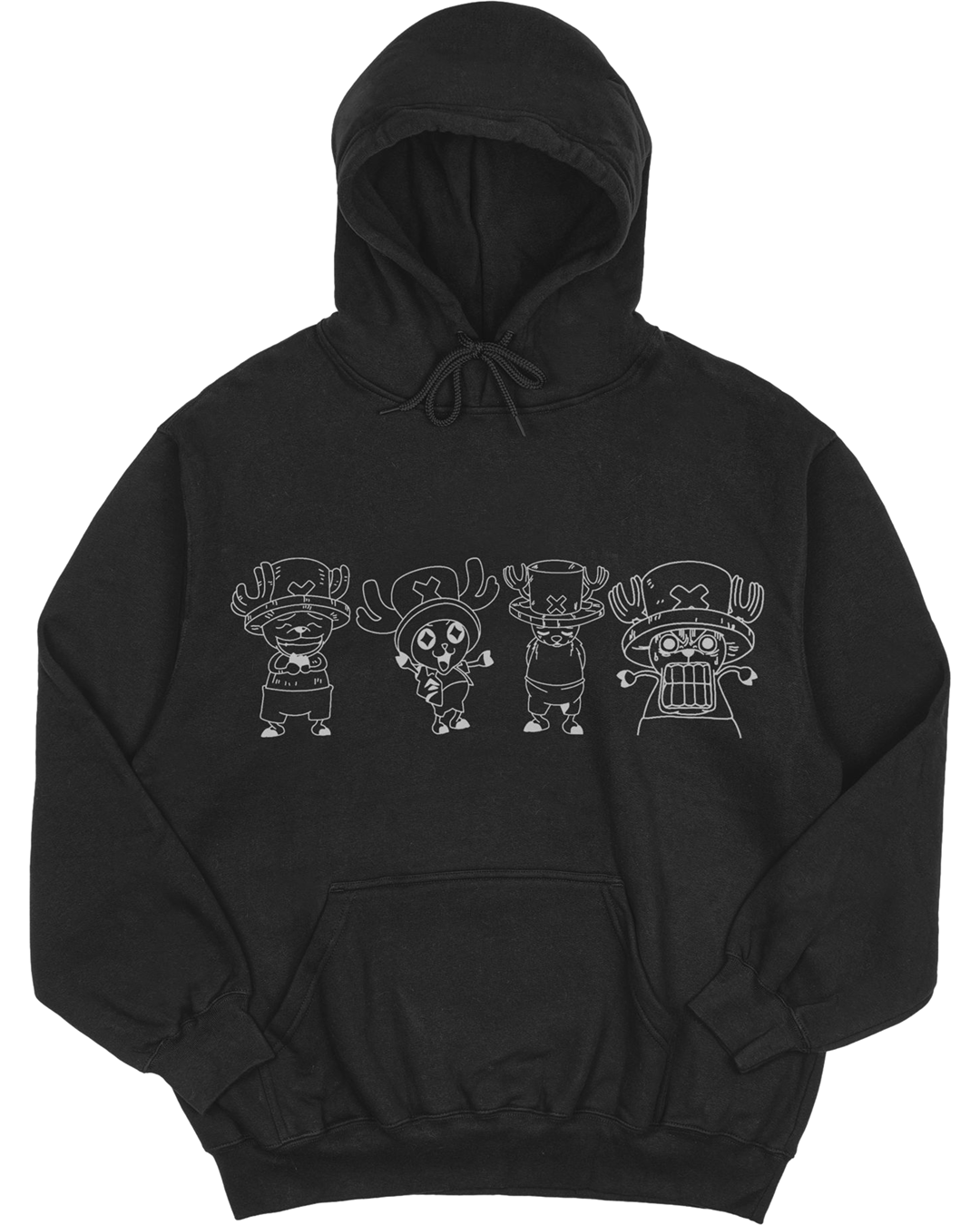 Tony Tony Chopper Hoodie โ 4 Moods Hoodie โ Unisex Anime Streetwear