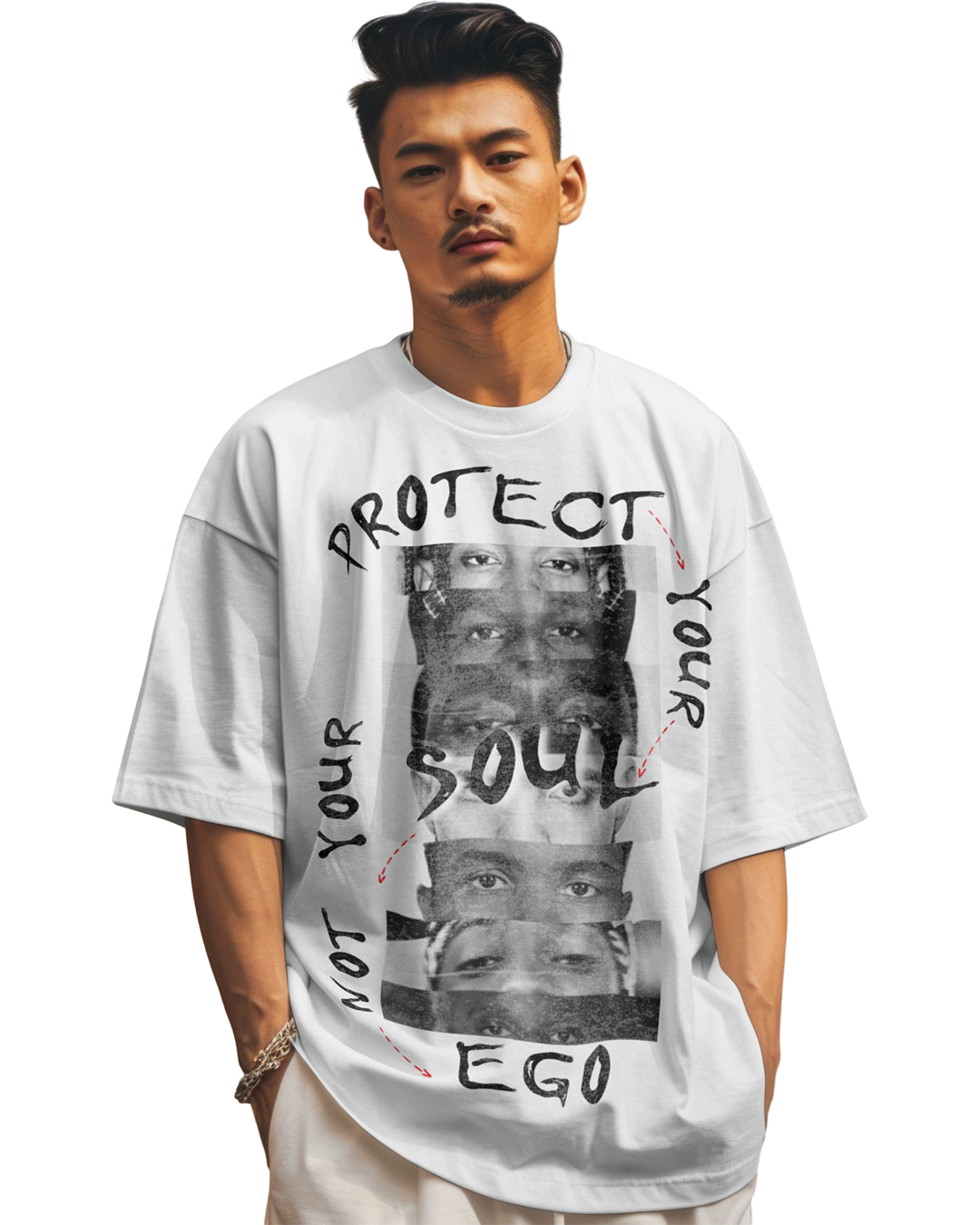 Protect Your Soul Not Your Ego T-Shirt – Rap Icons Eyes Graphic Tee