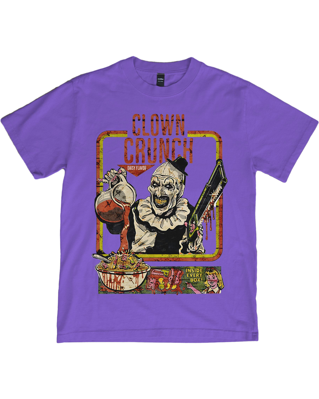 Clown Crunch Horror T-Shirt – Terrifying Breakfast Vibes