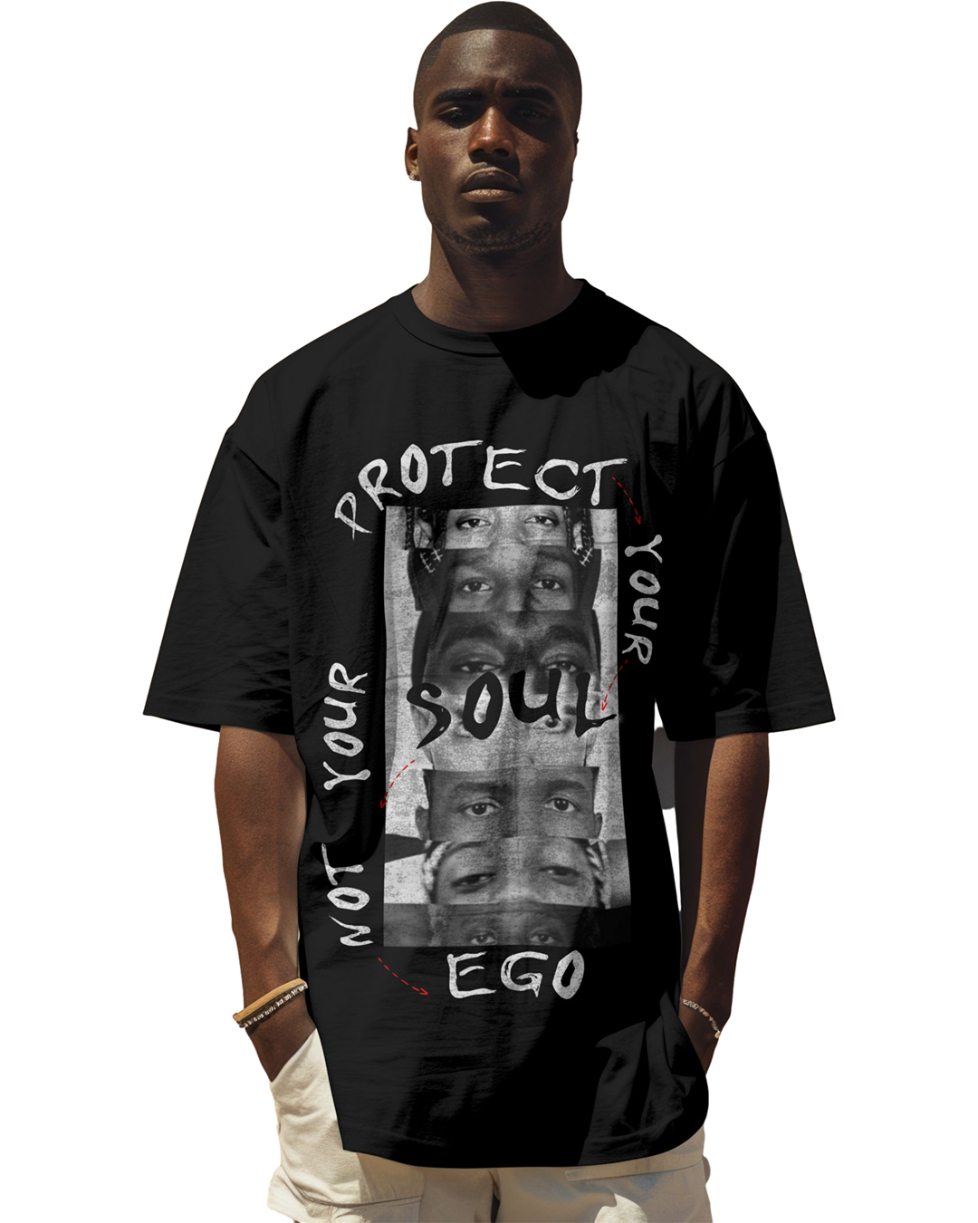 Protect Your Soul Not Your Ego T-Shirt – Rap Icons Eyes Graphic Tee