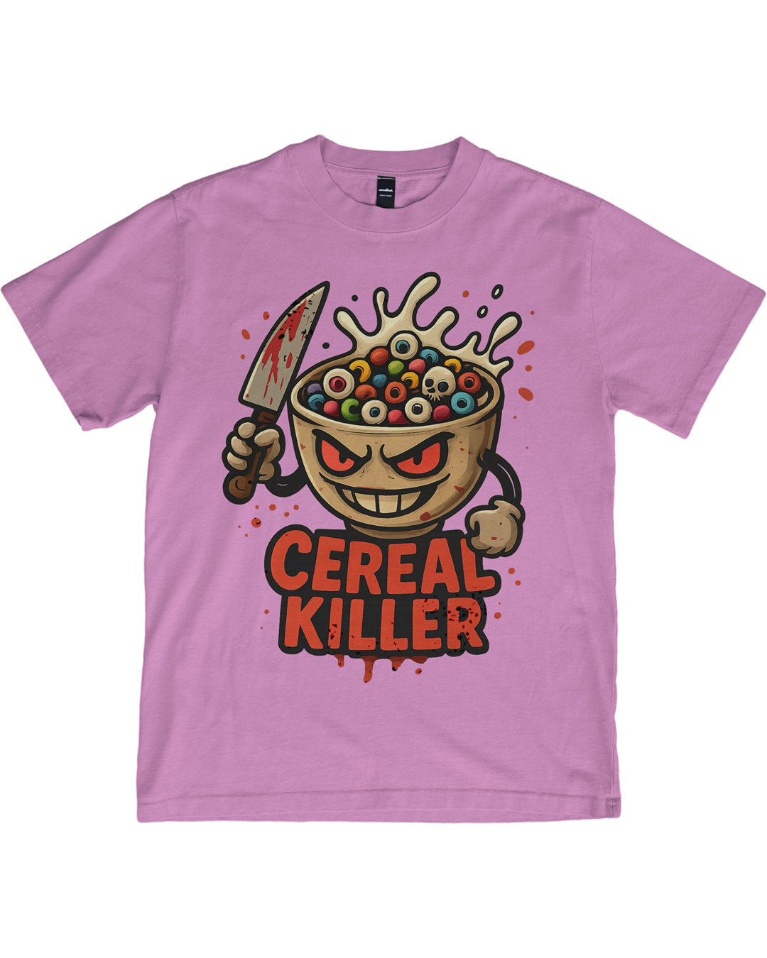 Cereal Killer Halloween T-Shirt β Funny Spooky Tee with Evil Cereal Bowl & Knife