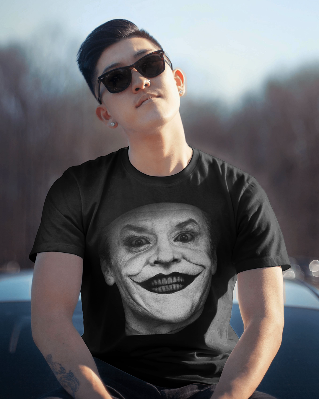 Joker Big Face T-Shirt – Bold Graphic Villain Tee