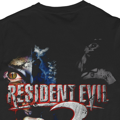 Double-Sided Resident Evil 2 1998 PS1 Retro Style Tee