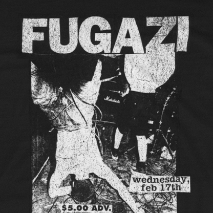 Fugazi Distressed Graphic Vintage Style Tee