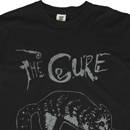 The Cure Cat Artwork Vintage Style Tee