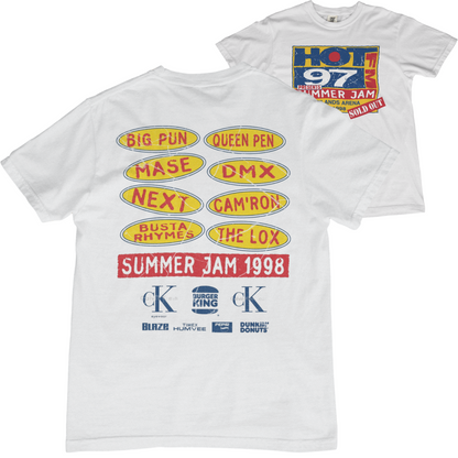 Double Sided Hot 97 Summer Jam 1998 Bootleg Tee