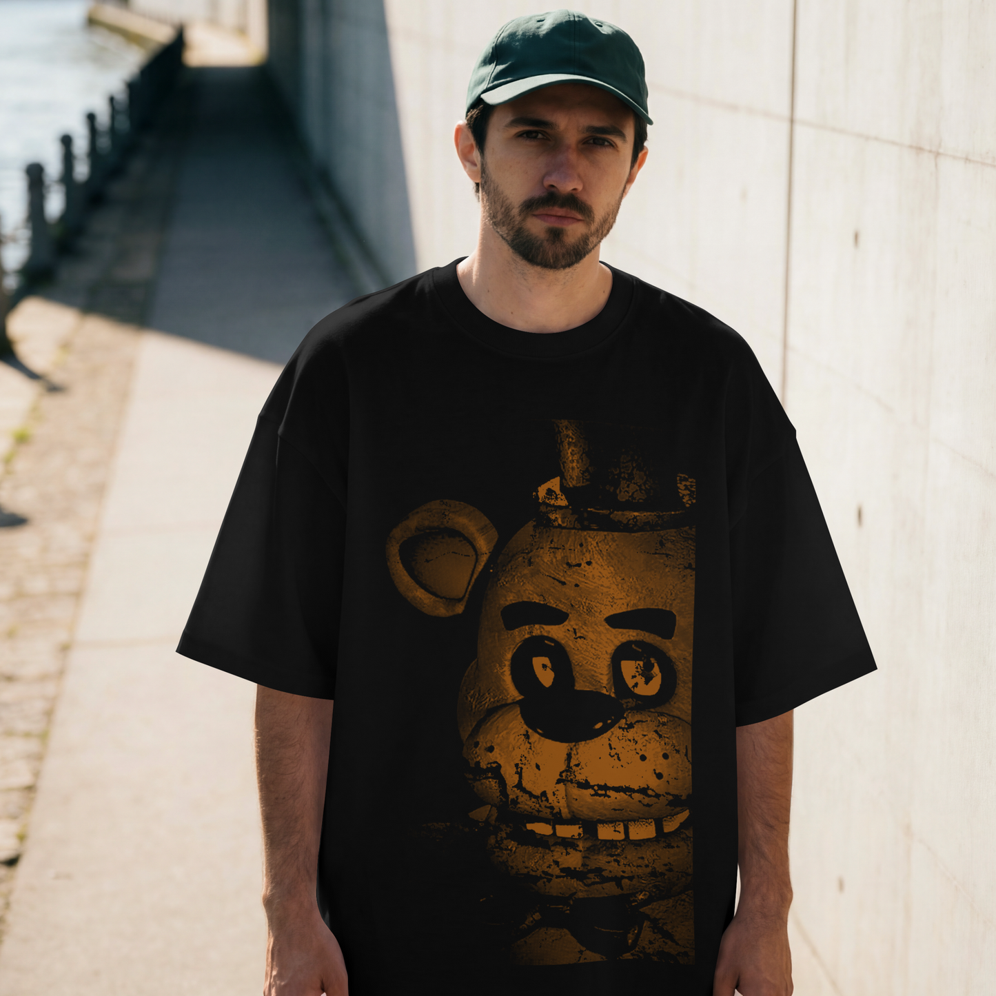 Bear Halloween Oversized Graphic Tee