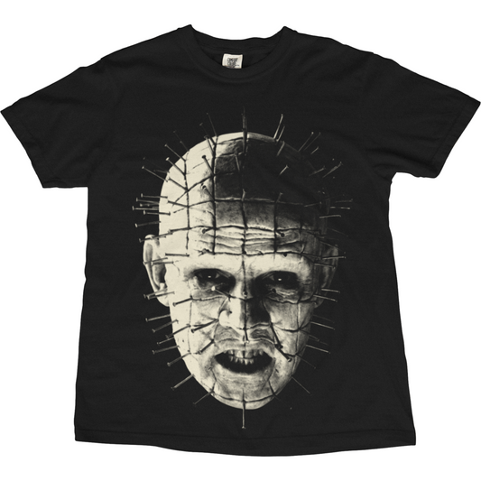 Pinhead Horror Oversized Graphic Tee W/Off-White Ink