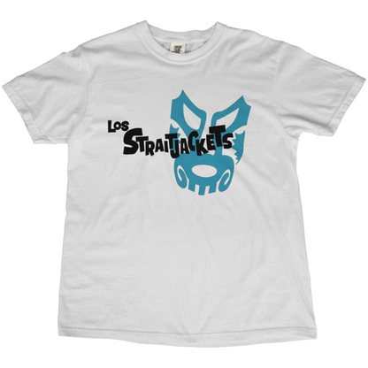Vintage Style Los Straitjackets Retro Lucha Mask Tee