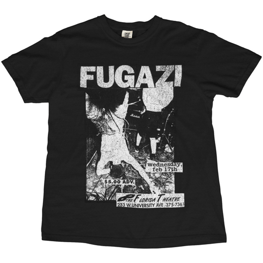 Fugazi Distressed Graphic Vintage Style Tee