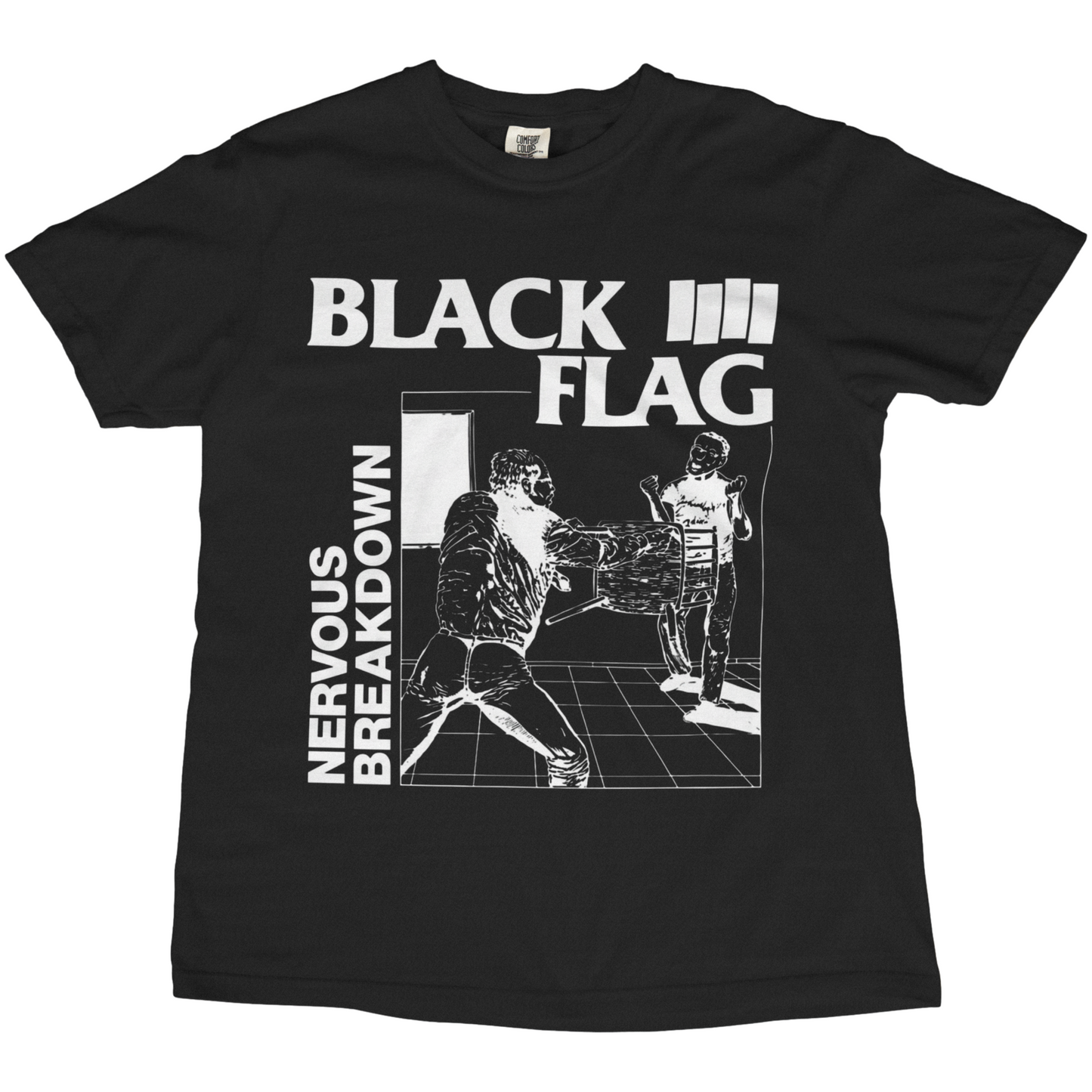 Black Flag Nervous Breakdown Vintage Style Band Tee
