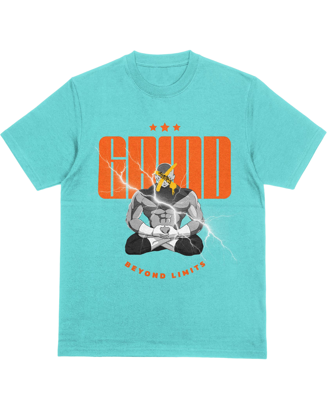Grind Beyond Limits – Focused Warrior Meditation Tee