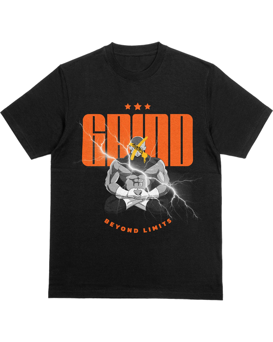 Grind Beyond Limits – Focused Warrior Meditation Tee