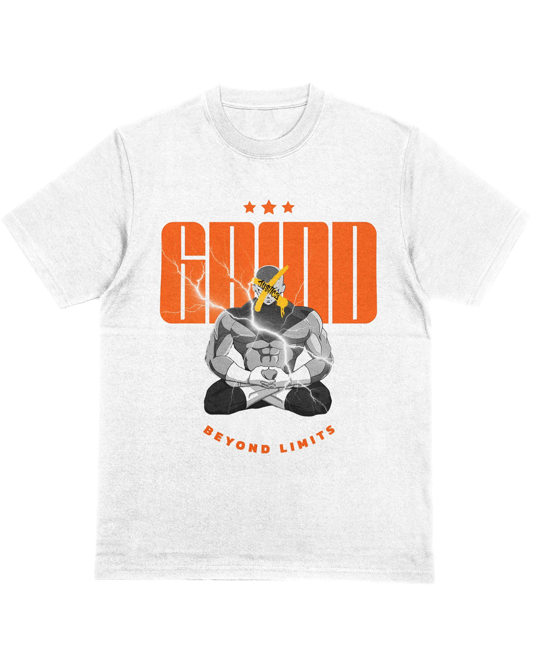 Grind Beyond Limits – Focused Warrior Meditation Tee