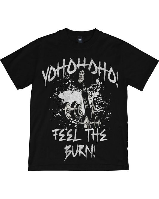 Yohohoho! Feel The Burn – Brook’s Gym Tee - Anime Gym Shirt - Funny Gym Shirt - Anime Fitness - Workout Tee