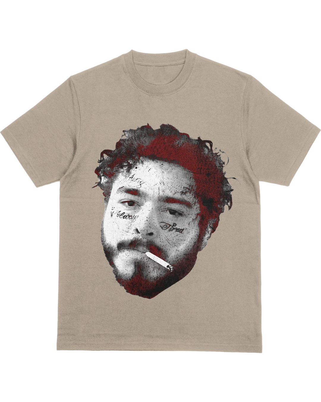 Post Puff Tee - Big Face of P Malone – Graphic Streetwear T-Shirt
