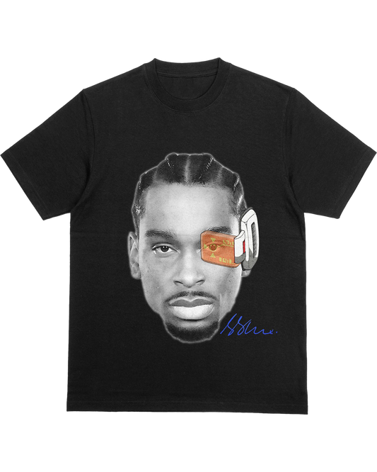 SGA Big Face Graphic T-Shirt – Power Level Scouter Style Tee for Streetwear Fans