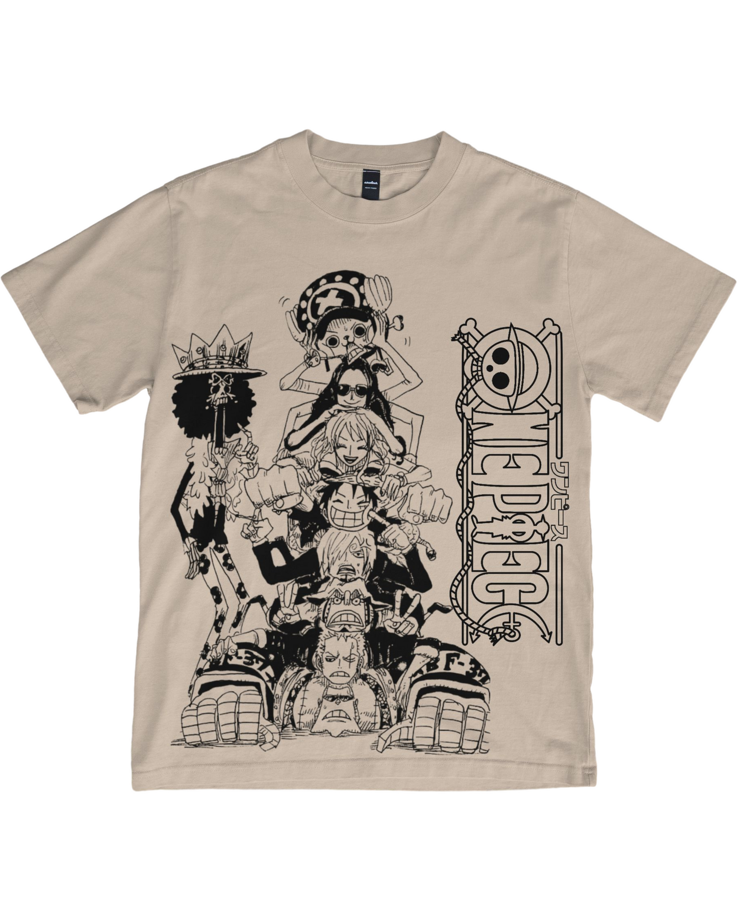 Straw Hat Crew Anime T-Shirt | Oversized Front Graphic Anime Graphic Tee - Anime Fan Gift - Unisex Anime Shirt