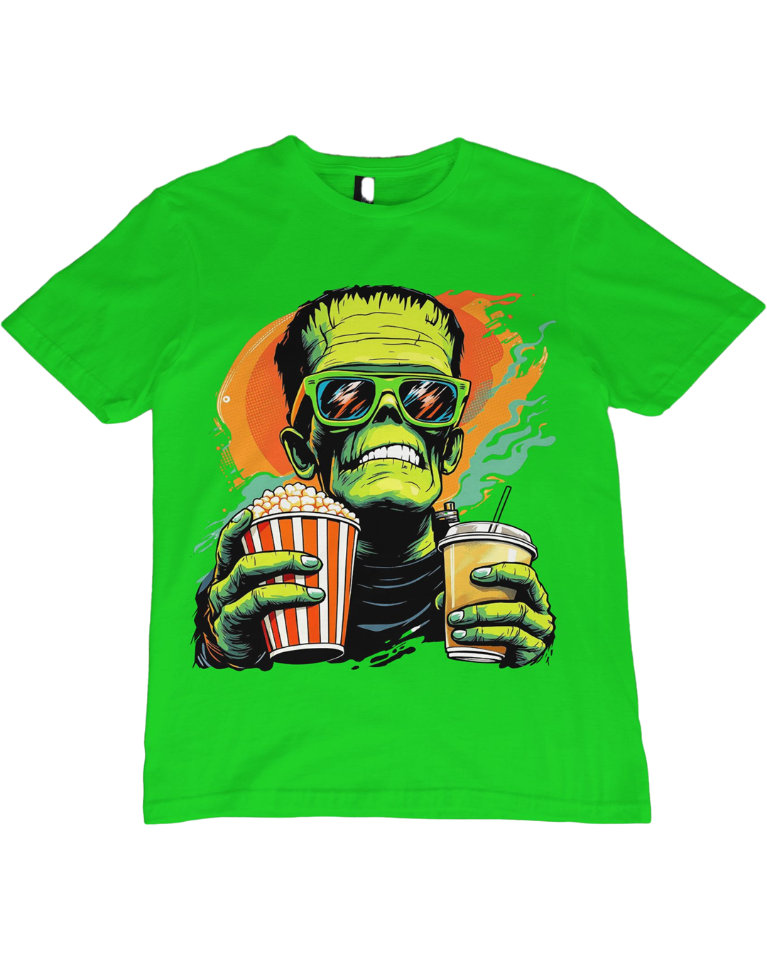 Frankenstein Movie Night T-Shirt – Funny Halloween Popcorn Tee