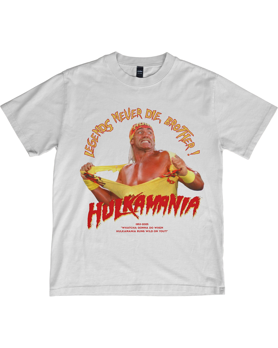 "Legends Never Die, Brother" Tribute Tee – Hogan Graphic Shirt