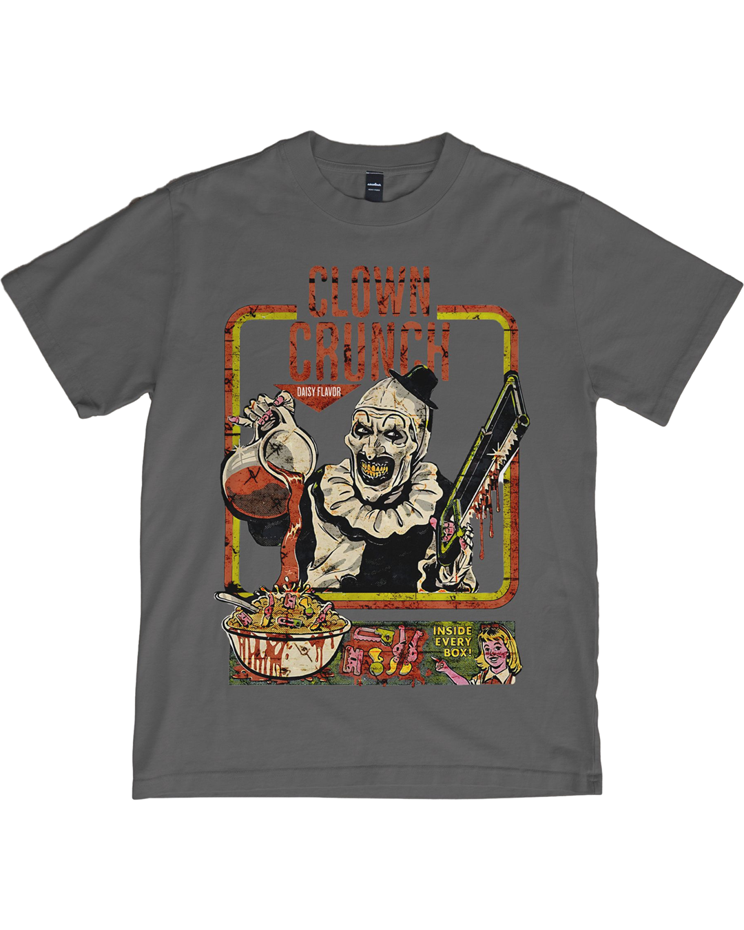Clown Crunch Horror T-Shirt – Terrifying Breakfast Vibes