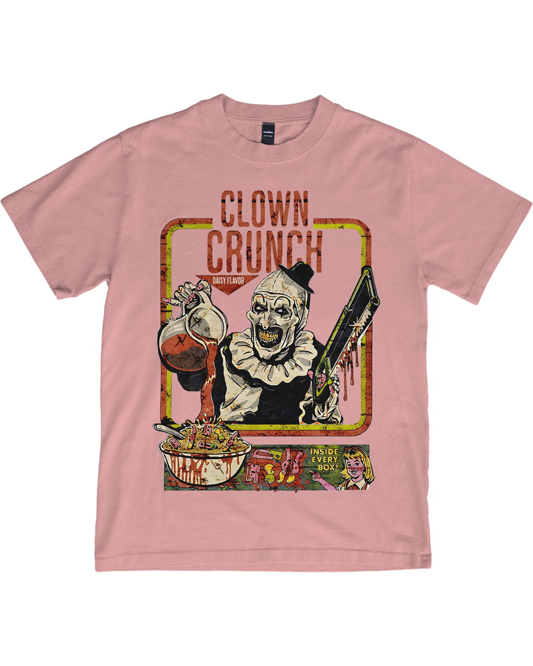 Clown Crunch Horror T-Shirt – Terrifying Breakfast Vibes