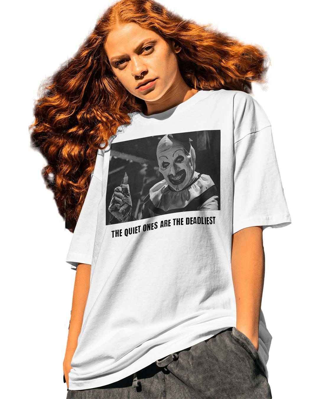 Terrifier Inspired "The Quiet Ones Are The Deadliest" Tee