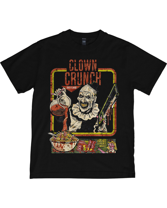 Clown Crunch Horror T-Shirt – Terrifying Breakfast Vibes