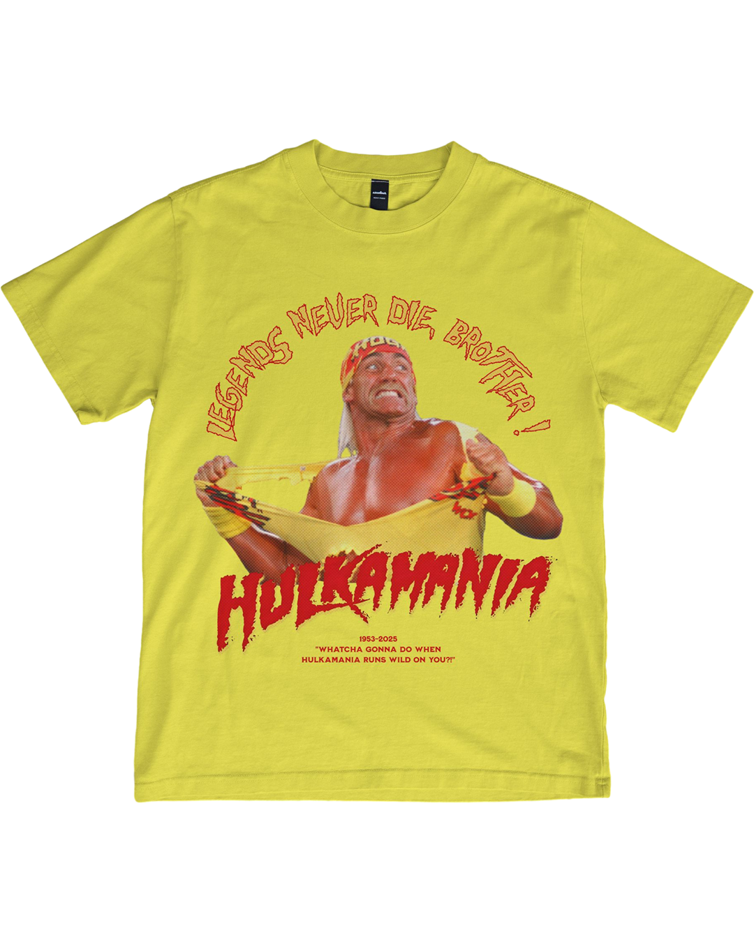 "Legends Never Die, Brother" Tribute Tee – Hogan Graphic Shirt